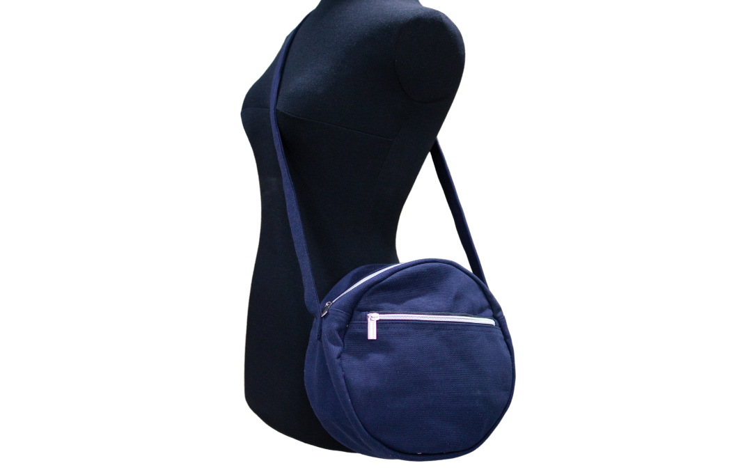 Round Sling Bag with Pocket